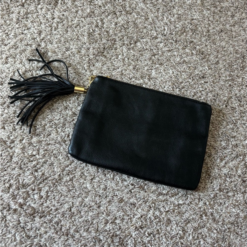 Black Clutch with Tassel